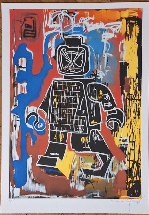 Emma Wildfang - Lego man - Spiderman - "Icons as Still Life" - series Jean-Michel Basquiat - 2020+