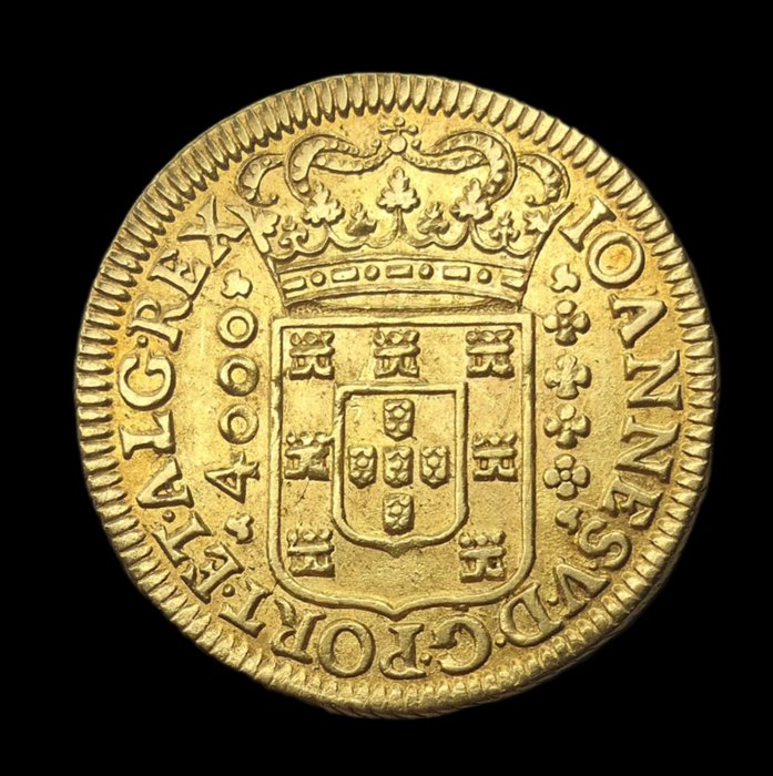 Portugal. D. João V (1706-1750). Moeda (4.800 Reis) 1714 - Lisboa - Rara