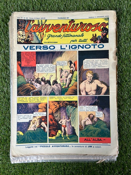 L'Avventuroso anni 1937/38 - 17x giornali - 17 Aviser - Første udgave - 1937/1938