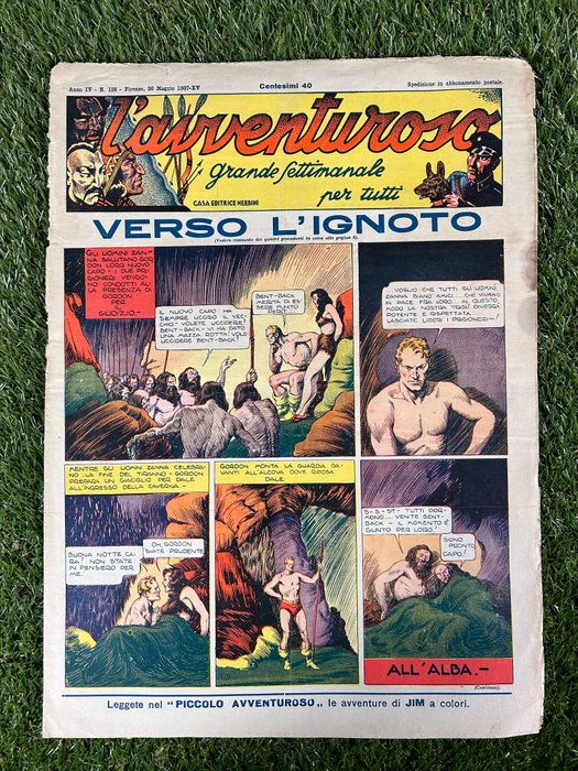 L'Avventuroso anni 1937/38 - 17x giornali - 17 Aviser - Første udgave - 1937/1938