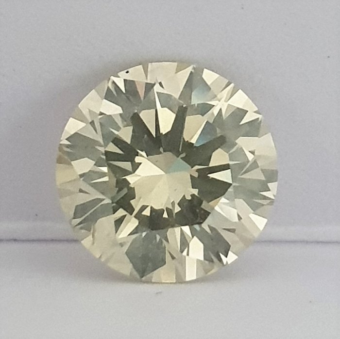 1 pcs Diamant  (Natur)  - 1.53 ct - N (tonet) - I1 - Gemological Institute of America (GIA)