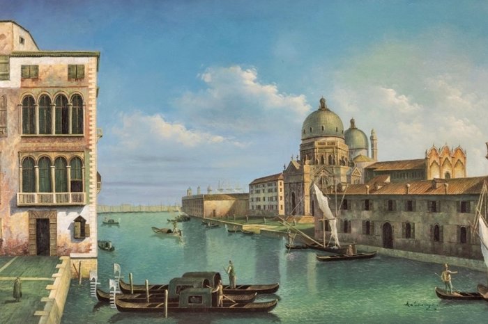 Giovanni Antonio Canal detto Canaletto (1697-1768), Seguace di - Veduta del Canal Grande