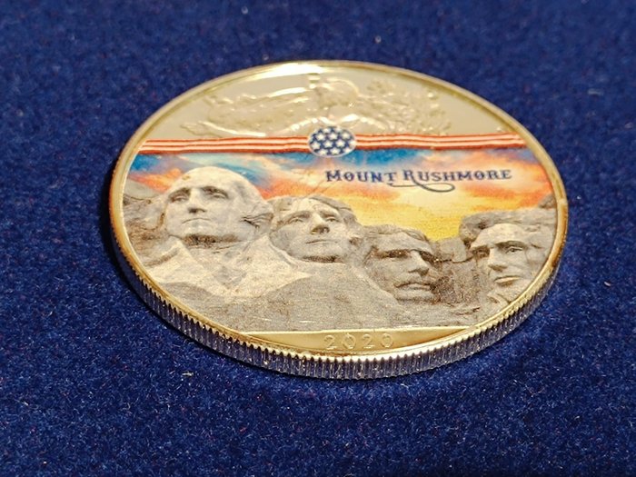 Förenta staterna. 1 Dollar 2020 Liberty - Mount Rushmore, 1 Oz (.999)  (Ingen mindstepris)