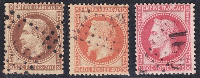 Frankrig 1860/1874 - Napoleon Céres og Bordeaux avanceret kollektion - YT N°11 à 17 25 à 32 36 à 52  55 à 58 et 60