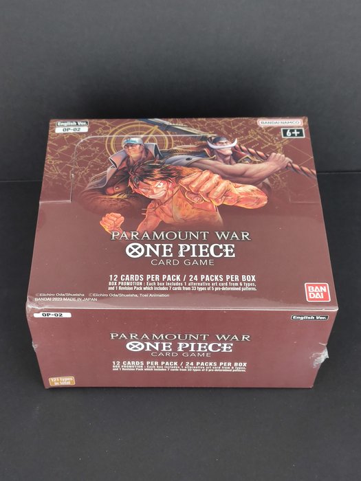 One Piece card Game Booster box - OP02 Paramount War - Red Bottom