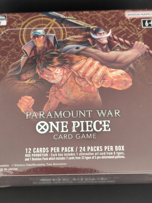 One Piece card Game Booster box - OP02 Paramount War - Red Bottom