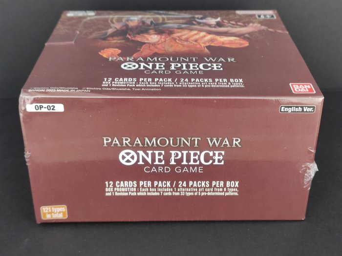 One Piece card Game Booster box - OP02 Paramount War - Red Bottom