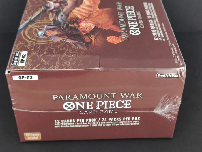 One Piece card Game Booster box - OP02 Paramount War - Red Bottom