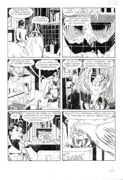 Piccioni Valerio - 2 Original page - Julia #88-227 - "Pet shop" e "il segreto di Stan"