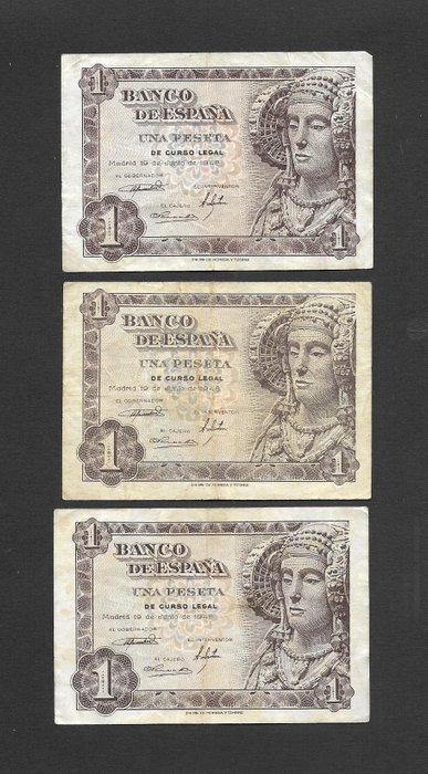 Spanien. - 20 Banknotes - Various Dates -  (Ingen mindstepris)