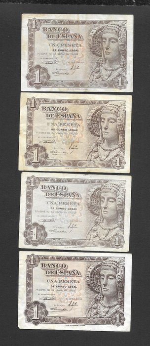 Spanien. - 20 Banknotes - Various Dates -  (Ingen mindstepris)