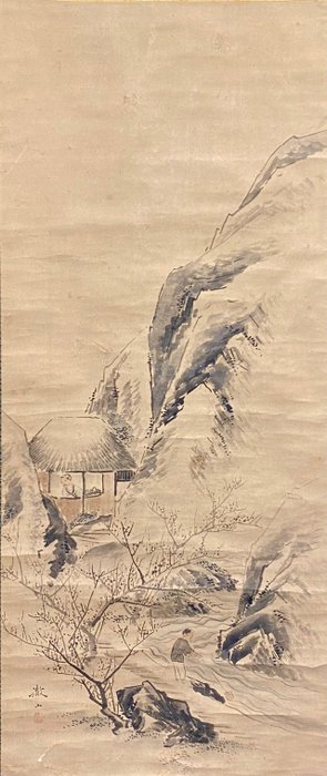 Four figures landscape paintings - Mori Tetsuzan（1775-1841） - Japan - Midten af Edo-perioden