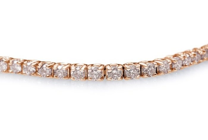 Armbånd - 14 karat Gulguld -  216ct tw Diamant (Natur)