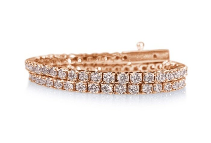 Armbånd - 14 karat Gulguld -  216ct tw Diamant (Natur)