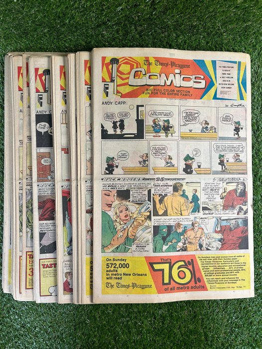 Comics anni 1967/1982 - Comics: Los Angeles Times - Sunday Exponent-Telegram - The Times-Picayune - 426 Comic - Første udgave - 1967/1982