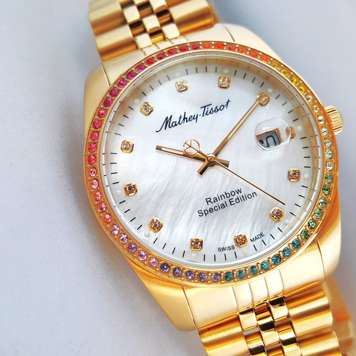 Mathey-Tissot - Special Edition - 18K Gold - Rainbow - Jewels - Ingen mindstepris - Mænd - Ny