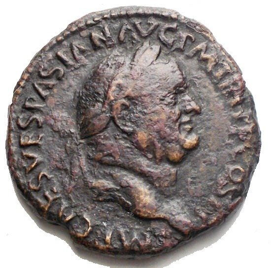 Romarriket. Vespasian (AD 69-79). Sestertius - IVDAEA CAPTA