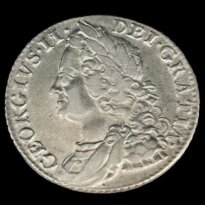 Storbritannien. Georg 2. af Storbritannien (1727-1760). Shilling - 1758 - (S39-009))  (Ingen mindstepris)