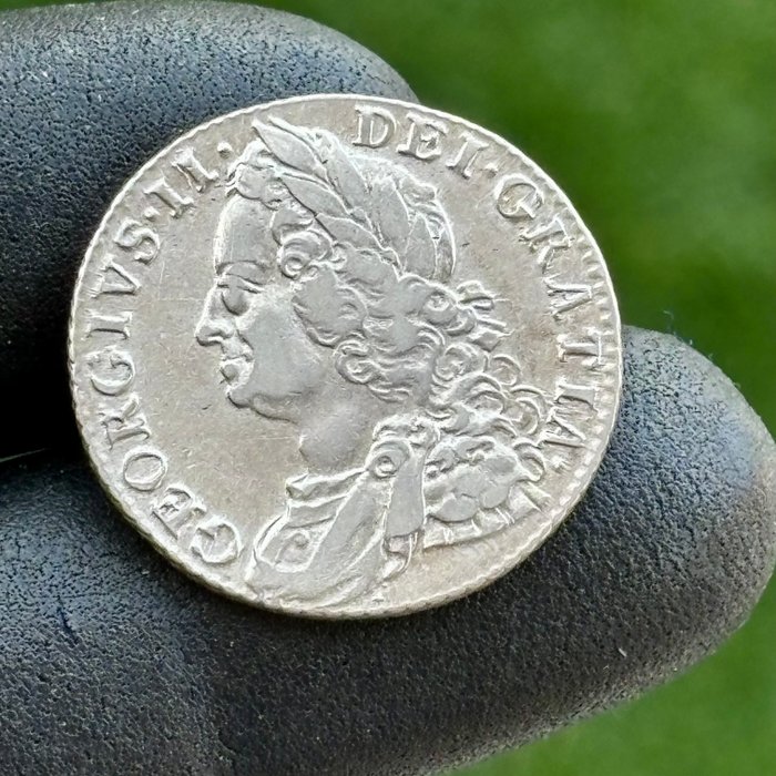 Storbritannien. Georg 2. af Storbritannien (1727-1760). Shilling - 1758 - (S39-009))  (Ingen mindstepris)