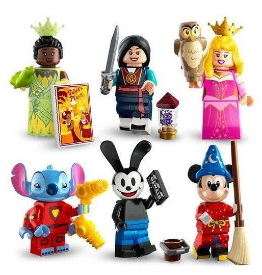 Lego - Minifigurer - 71038 - Disney 100 Minifigures - Conjunto Completo - 2020+