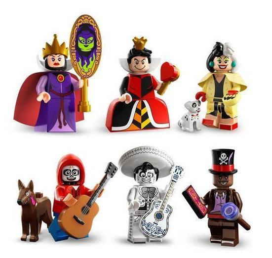 Lego - Minifigurer - 71038 - Disney 100 Minifigures - Conjunto Completo - 2020+