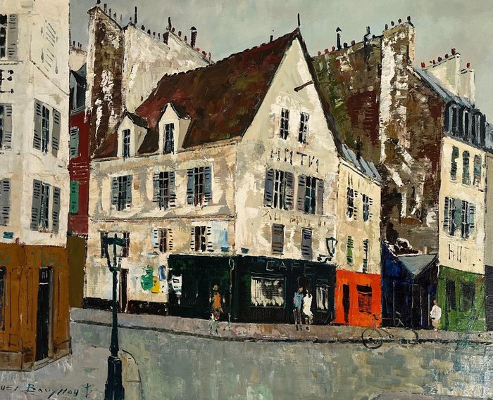 Jacques Bouyssou (1926-1997) - Paris le café vert