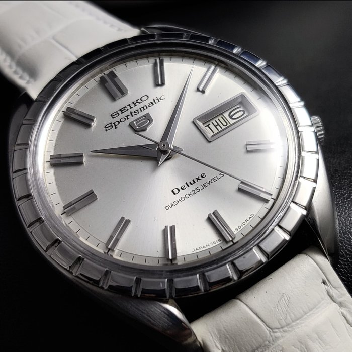 Seiko - Sportsmatic 5 "Fluted Bezel" Automatic - Ingen mindstepris - 7619-9010 - Mænd - 1970-1979