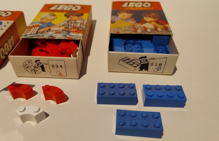 Lego vintage - 216 218 224 en 242 - 1950-1960 - Danmark