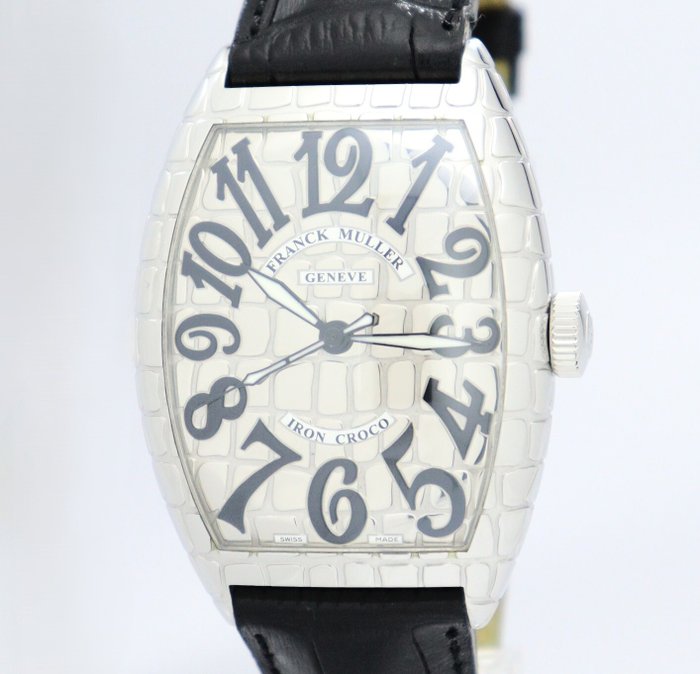 Franck Muller - Cintrée Curvex Iron Croco - Ingen mindstepris - 8880SCIRONCRO - Mænd - 2011-nu