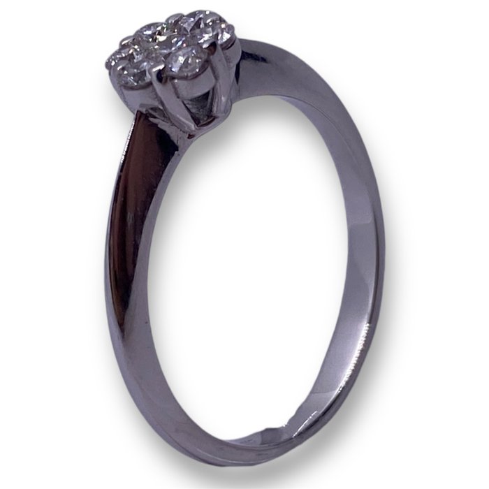 Forlovelsesring - 18 kraat Hvidguld -  0.30ct. tw. Diamant (Natur)  - Diamant - Fantasy model