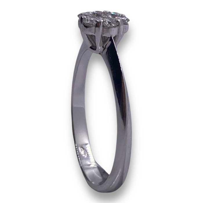 Forlovelsesring - 18 kraat Hvidguld -  0.30ct. tw. Diamant (Natur)  - Diamant - Fantasy model