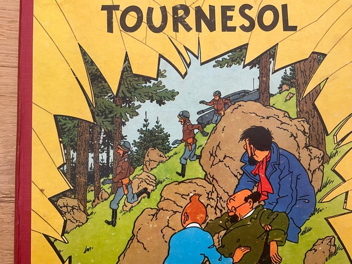 Tintin T18 - L’ Affaire Tournesol (B20) - C - 1 Album - Første belgiske udgave - 1956