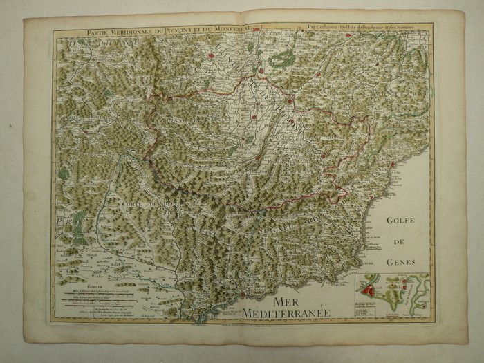 Europa - Italien / Piemonte / San Remo / Torino; Ph. Buache - Parte meridionale Piemont et du Monferrat - 1781-1800