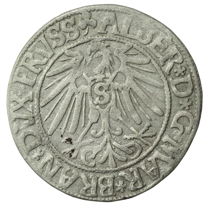 Hertugdømmet Preussen. Albrecht Hohenzollern (1525–1568). Groschen 1543  (Ingen mindstepris)