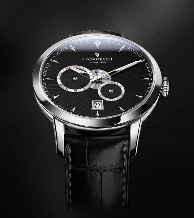 Tecnotempo - "Ingenious" - Black Dial - Limited Edition 150PCS - - Ingen mindstepris - TT.ING.B - Mænd - 2011-nu