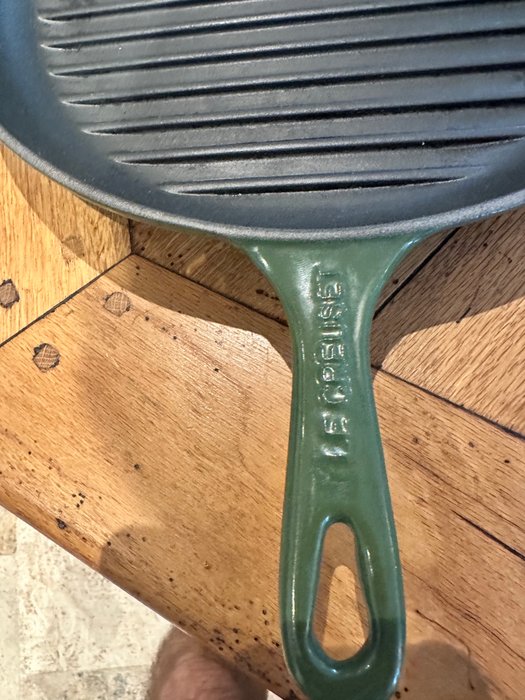 Le Creuset - Pande -  rund stegepande - Støbejern - Grillpande