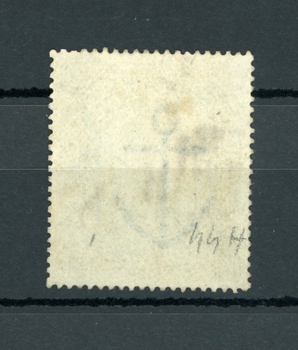 Storbritannien 1867/1882 - Sjældent ankervandmærke, Victoria 10S grå - Yvert n°44