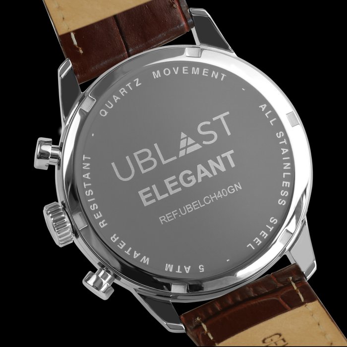 Ublast - Elegant Chronograph - REF. UBELCH40GN - Mænd - Ny