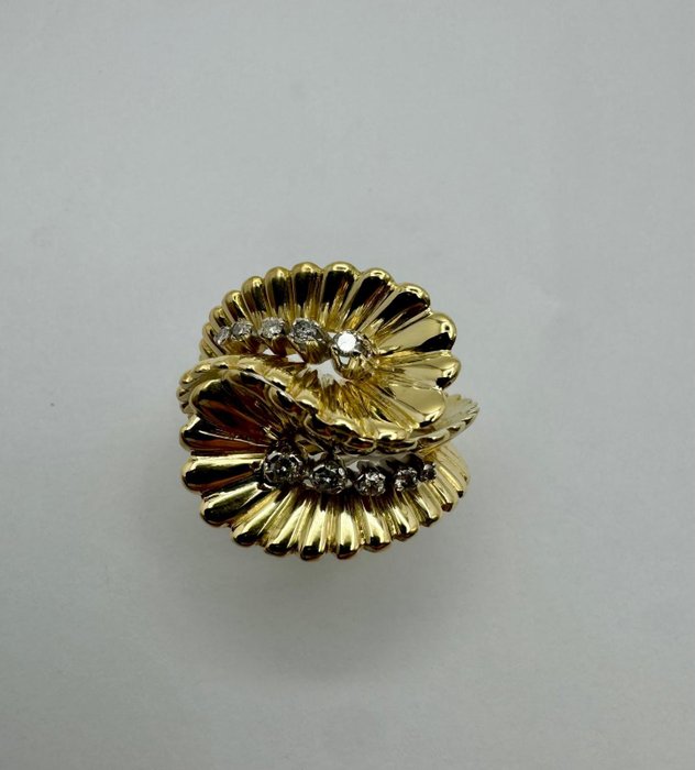 Ring - 18 kraat Gulguld, Hvidguld - Diamanter 0,30 ct