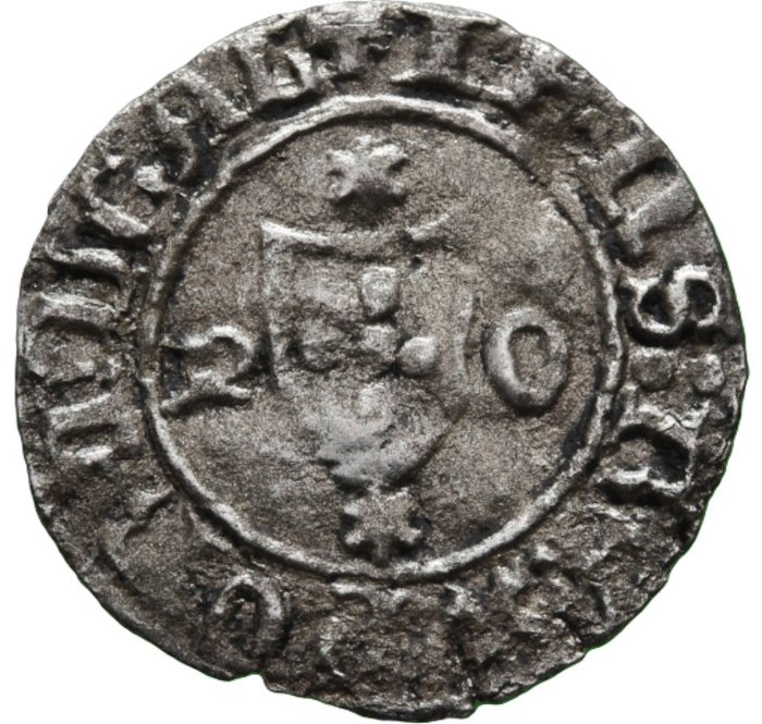 Portugal. João I (1385-1433). Meio Real Atípico (5 soldos) P/P O, Porto