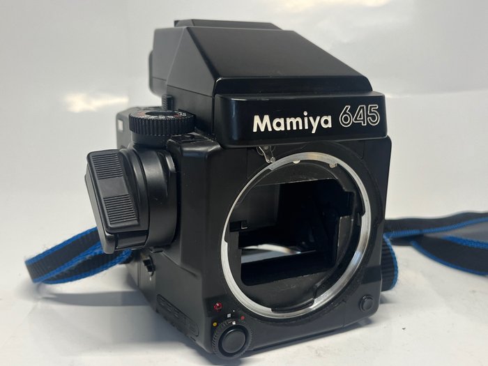 Mamiya 645 Super + Sekor C 1.9/80mm + 2 Rückteile + Sucher + Powerwinder - Mellemformat kamera