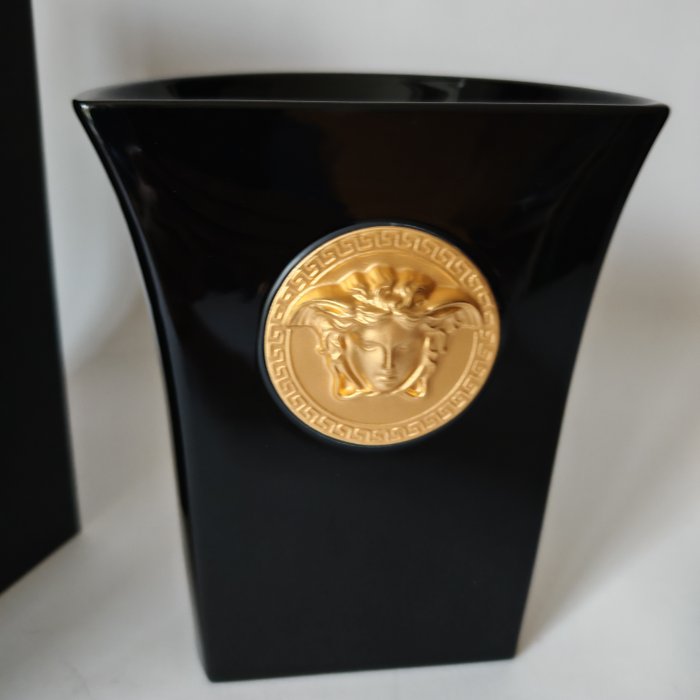 Versace x Rosenthal - Vase -  Medusa Madness -Noir  - Keramik