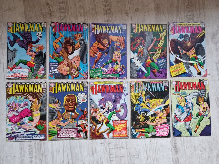 Hawkman #8#11#12#14#15#16#17#20#21#22 - SILVER AGE - 10 Comic - 1965/1967