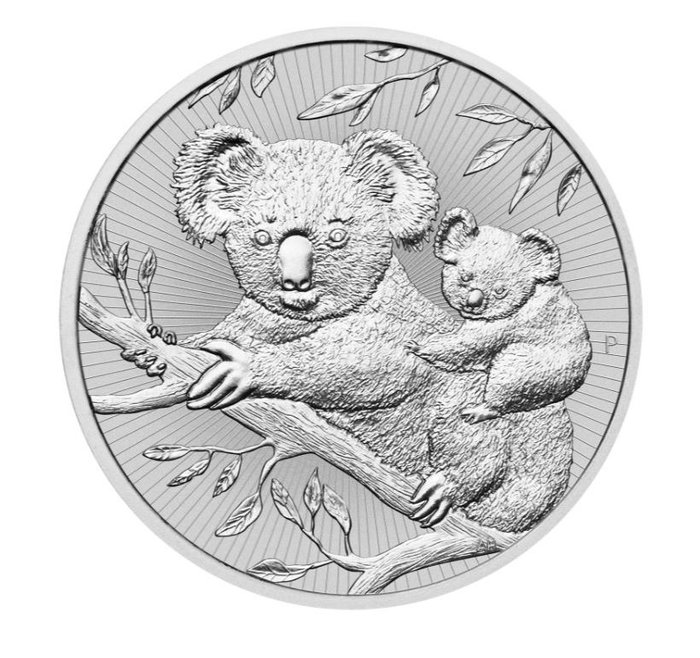 Australien. 2 Dollars 2018 Koala, 2 Oz (.999)  (Ingen mindstepris)