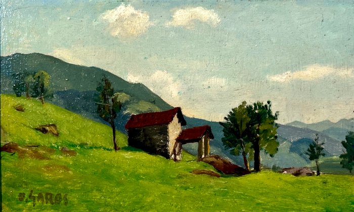 Ottorino Garosio (1904-1980) - Paesaggio - NO RESERVE