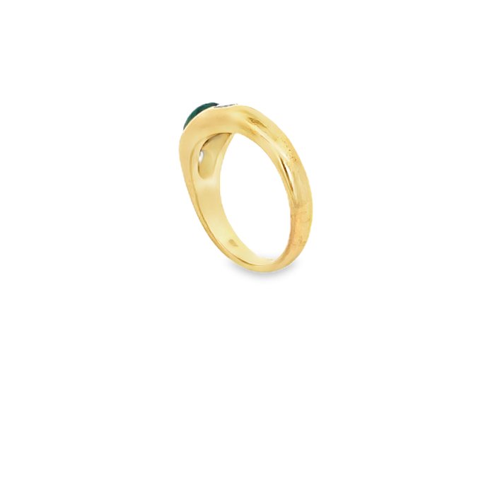 Ring - 18 kraat Gulguld Diamant (Natur)