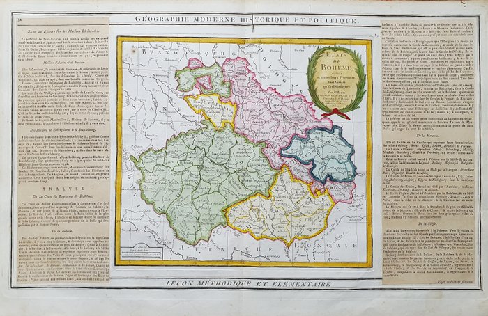 Europa - Bøhmen / Tjekkiet / Prag / Brno / Polen / Litauen / Liberec; Louis Desnos / Louis Brion De La Tour - Etats de Boheme - 1761-1780