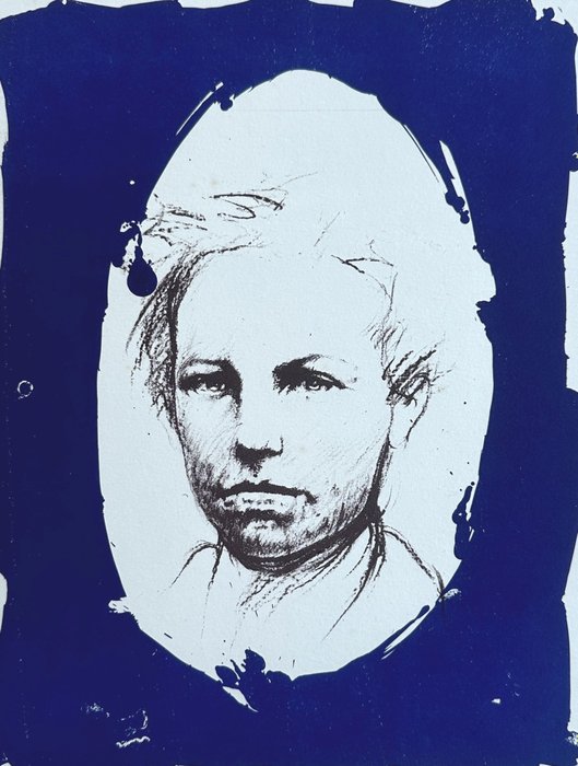 Ernest Pignon-Ernest (1942) - Portrait de Rimbaud