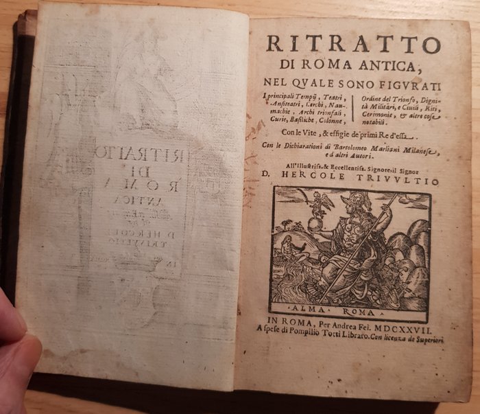 Pompeo Ugonio - Ritratto di Roma Antica - 1627