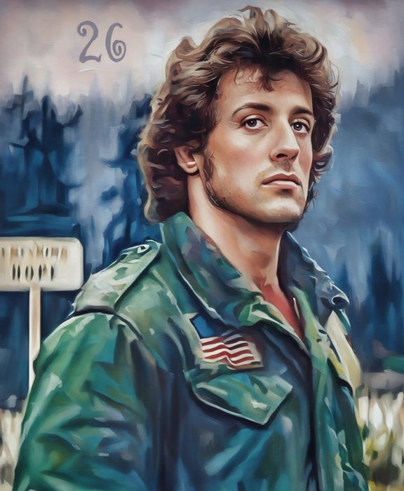 fantomas - Rambo - by Raffaele De Leo - Giclèe Fine art 3/30